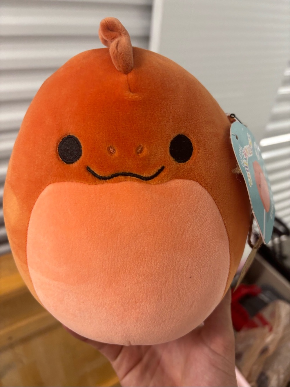 Squishmallows Elson Orange Eel Plush, Small 6-14 in Washable w/ Hang Tag 3+